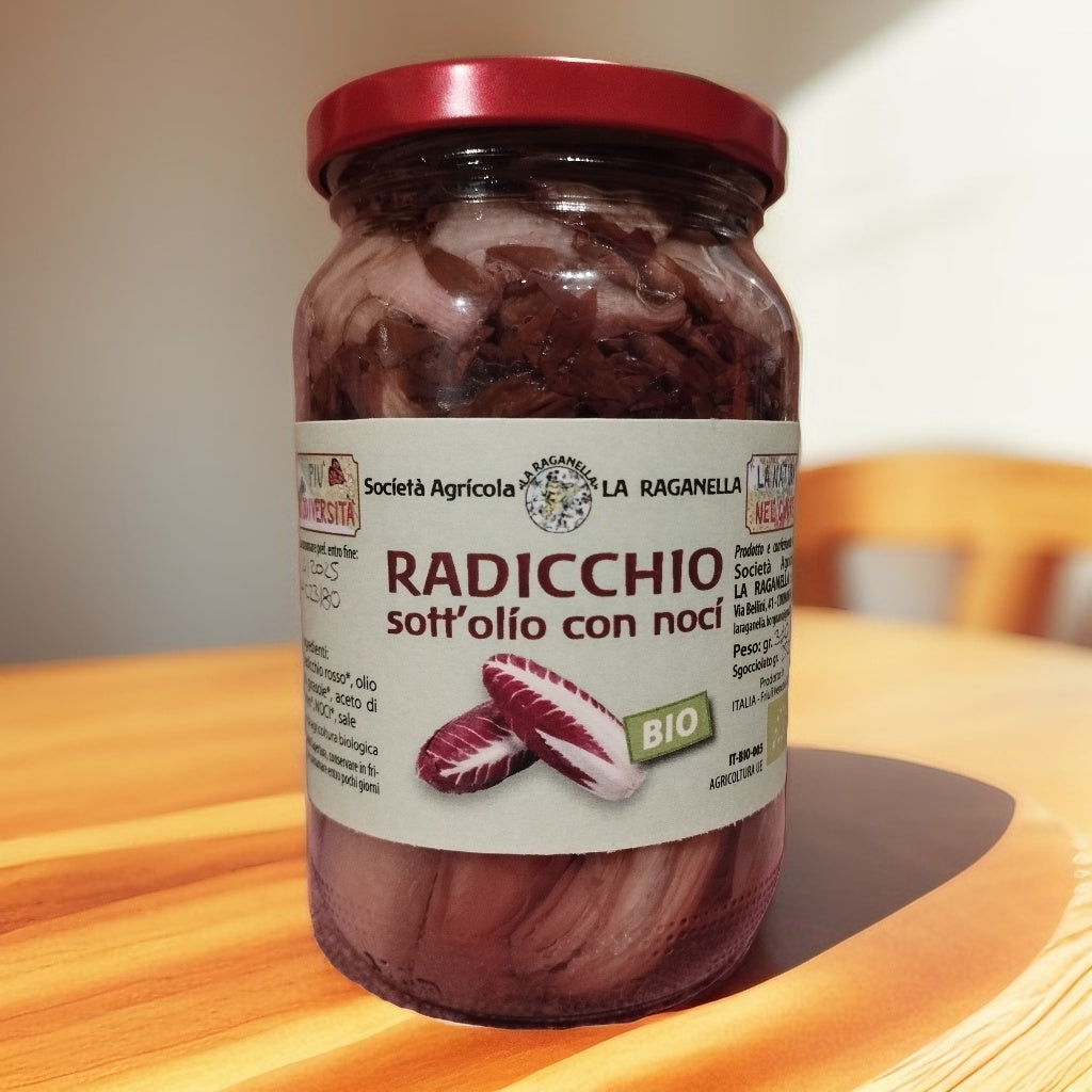 Radicchio grigliato sott'olio con noci BIO