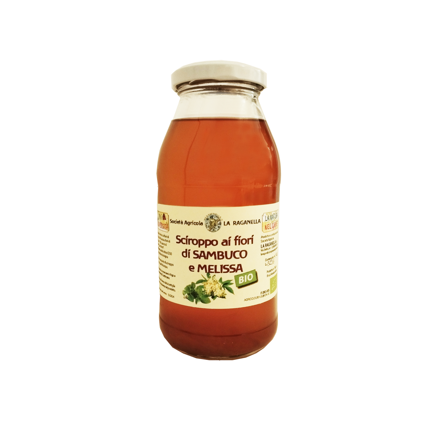 Sciroppo ai fiori di sambuco e melissa BIO