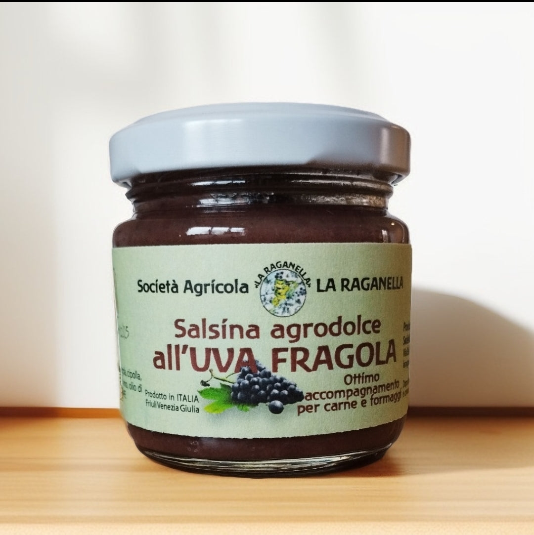 Salsina agrodolce all'uva fragola