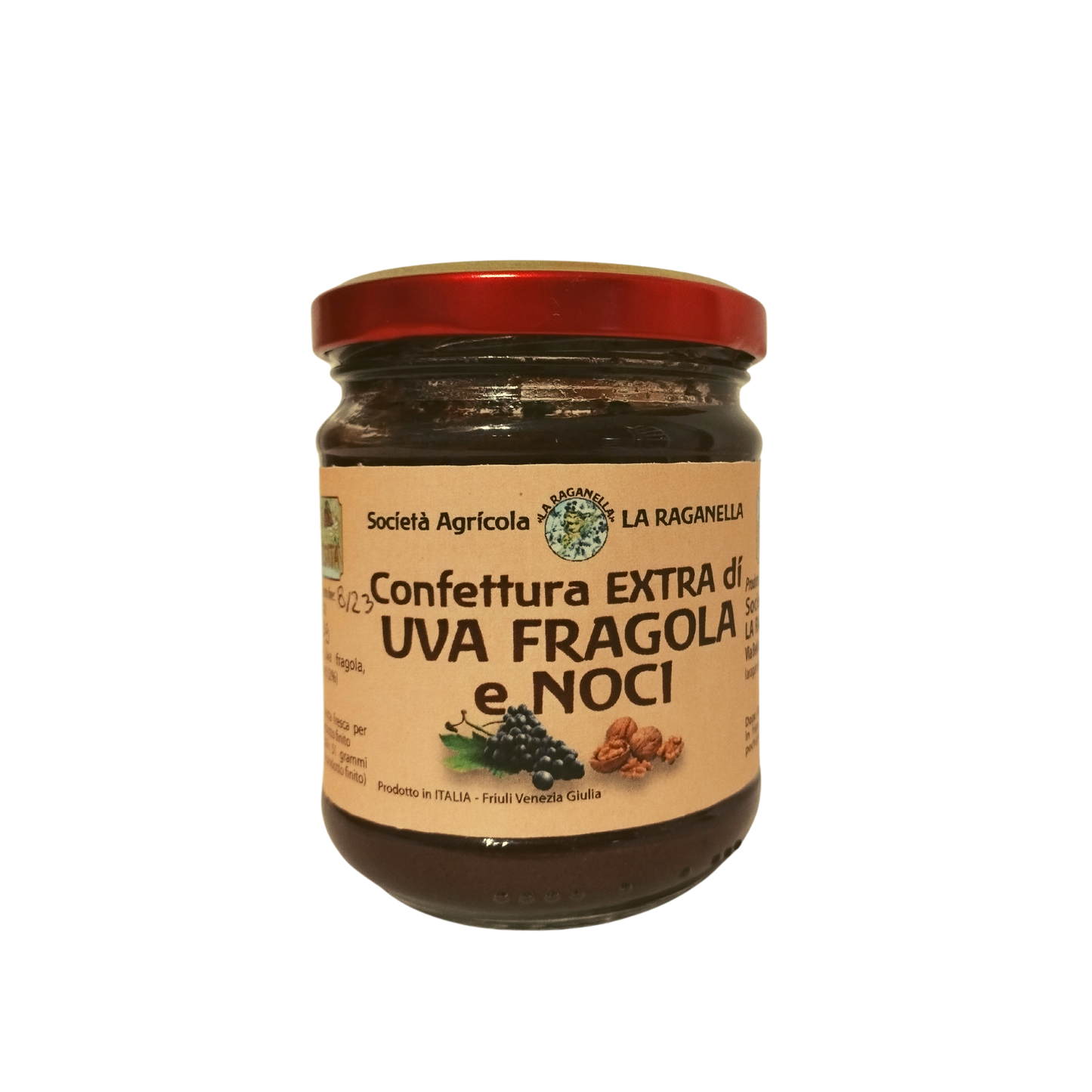 Confettura di uva fragola e noci