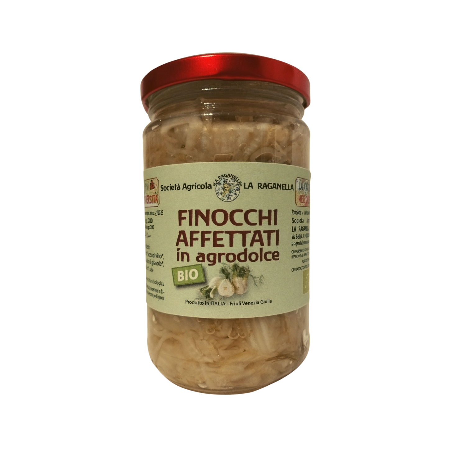 Finocchi affettati in agrodolce BIO