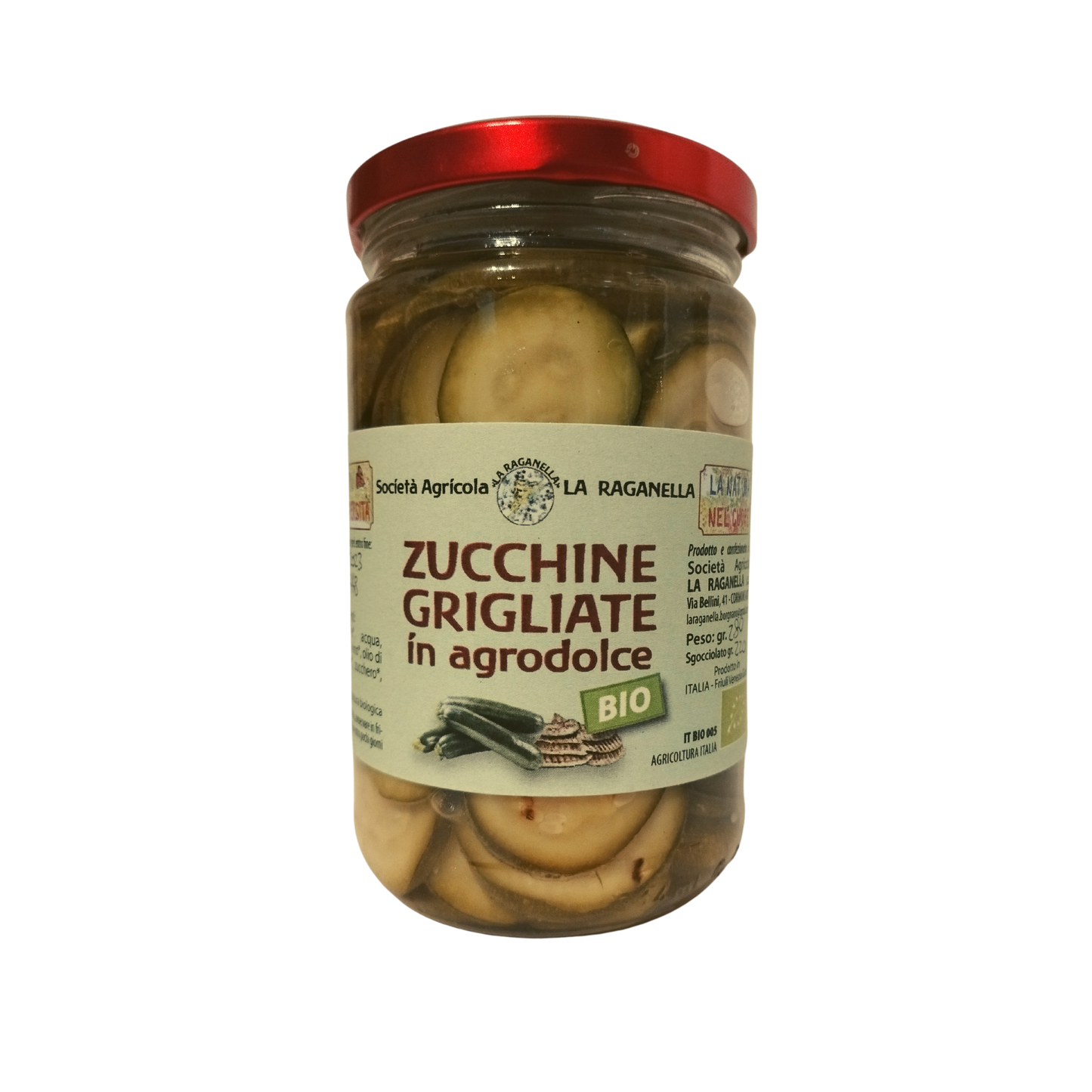 Zucchine grigliate in agrodolce BIO