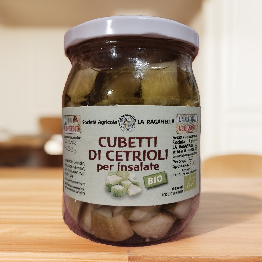 Cubetti di cetrioli per insalate BIO